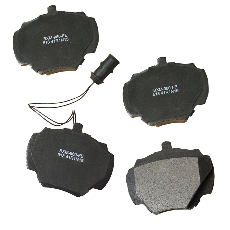 بنديكس وسادات فرامل خلفية شبه معدنية من Bendix Premium SBM518 لسيارة Land Rover Discovery 1999، Range Rover 1994-1987 - Image 1